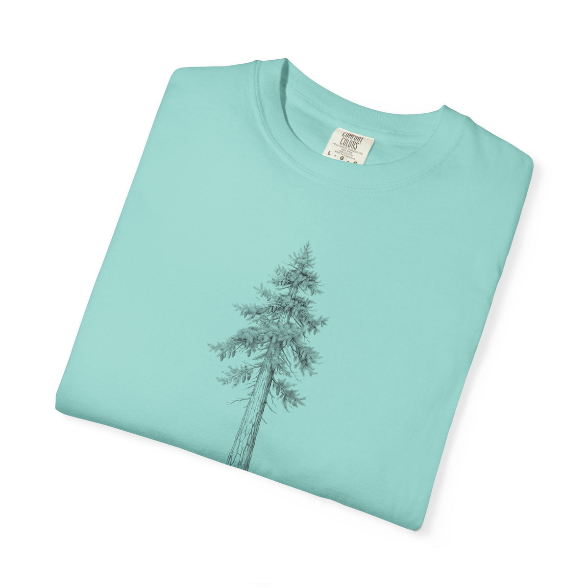 Douglas Fir T-Shirt - Pseudotsuga menziesii Botanical Illustration
