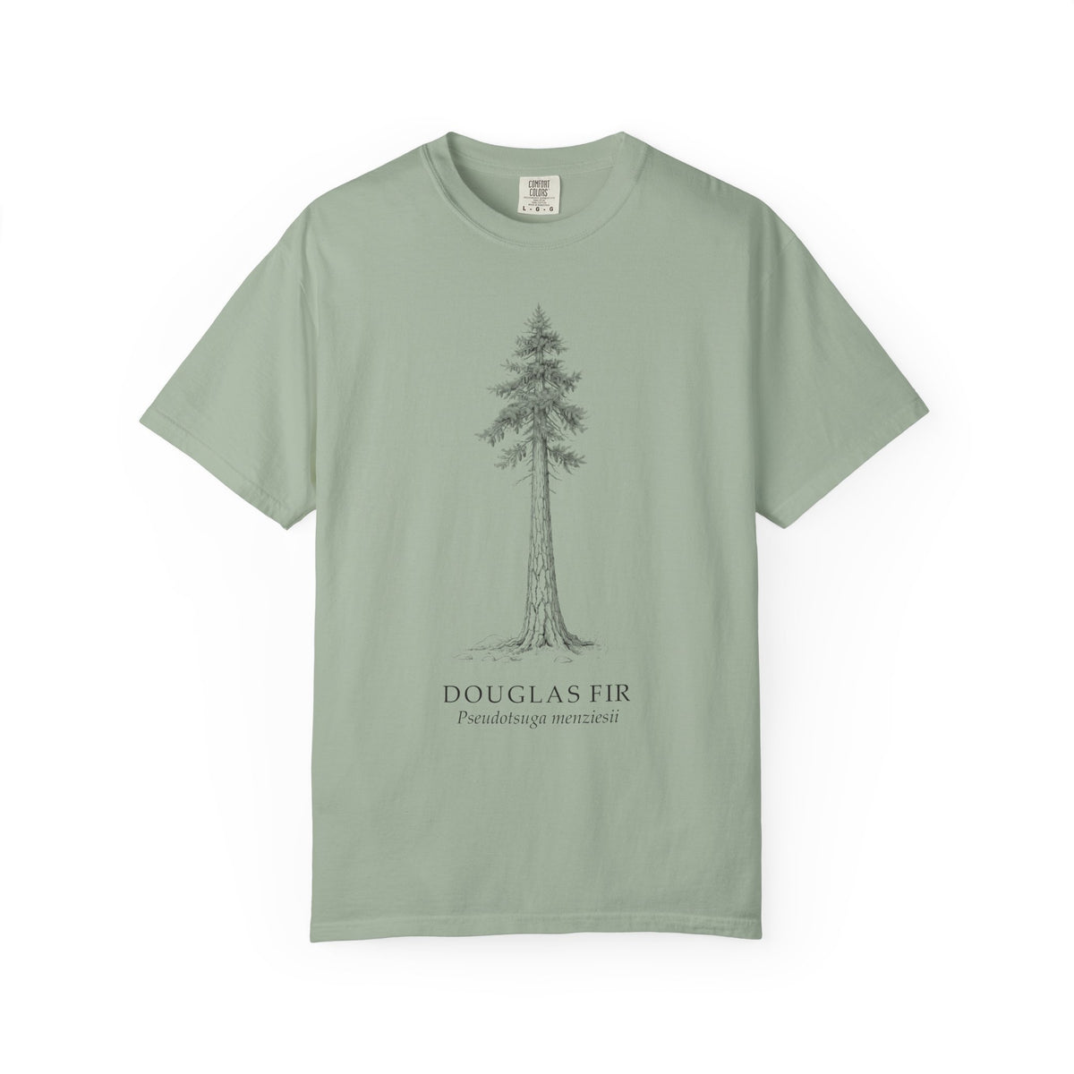 Douglas Fir T-Shirt - Pseudotsuga menziesii Botanical Illustration