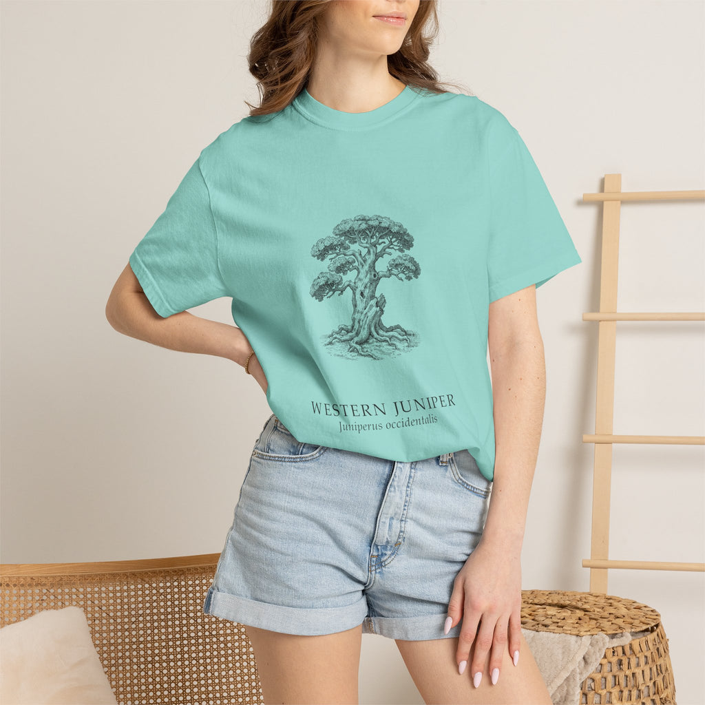 Western Juniper T-Shirt - Juniperus occidentalis Botanical Illustration