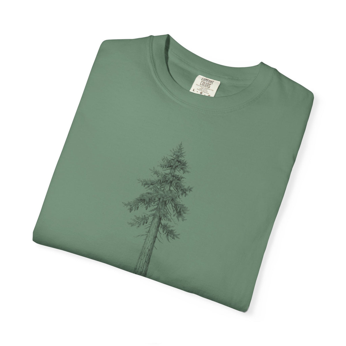 Douglas Fir T-Shirt - Pseudotsuga menziesii Botanical Illustration