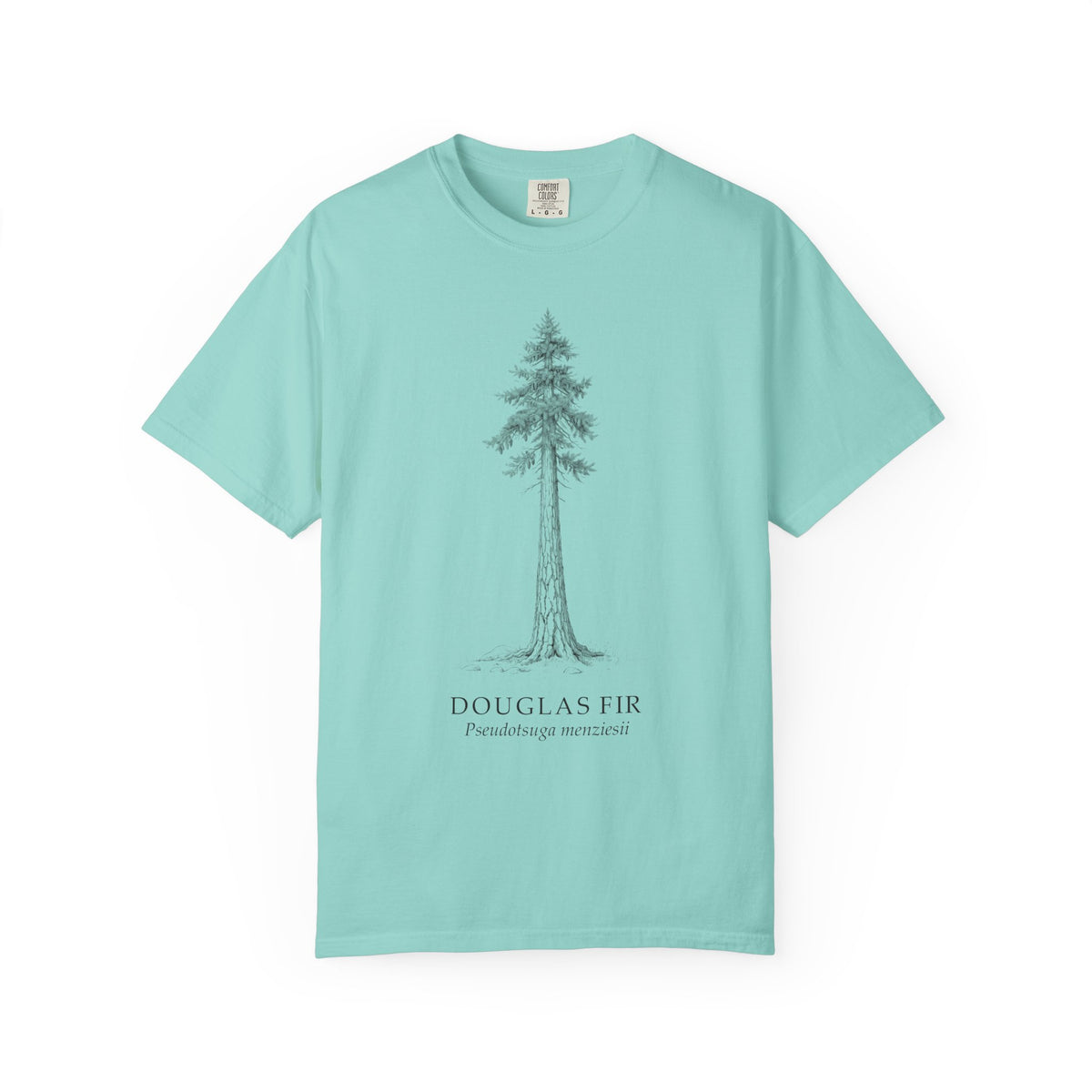 Douglas Fir T-Shirt - Pseudotsuga menziesii Botanical Illustration
