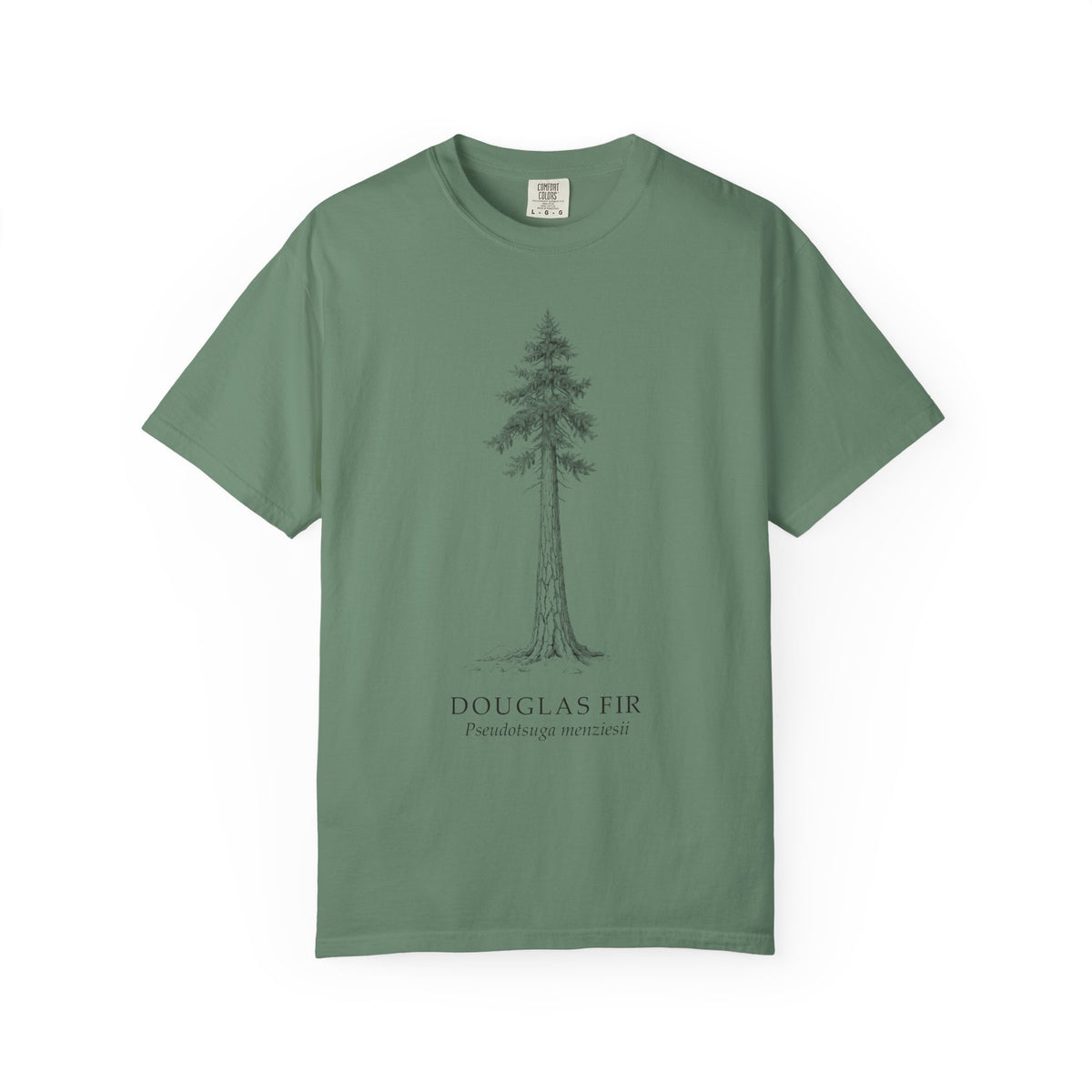 Douglas Fir T-Shirt - Pseudotsuga menziesii Botanical Illustration