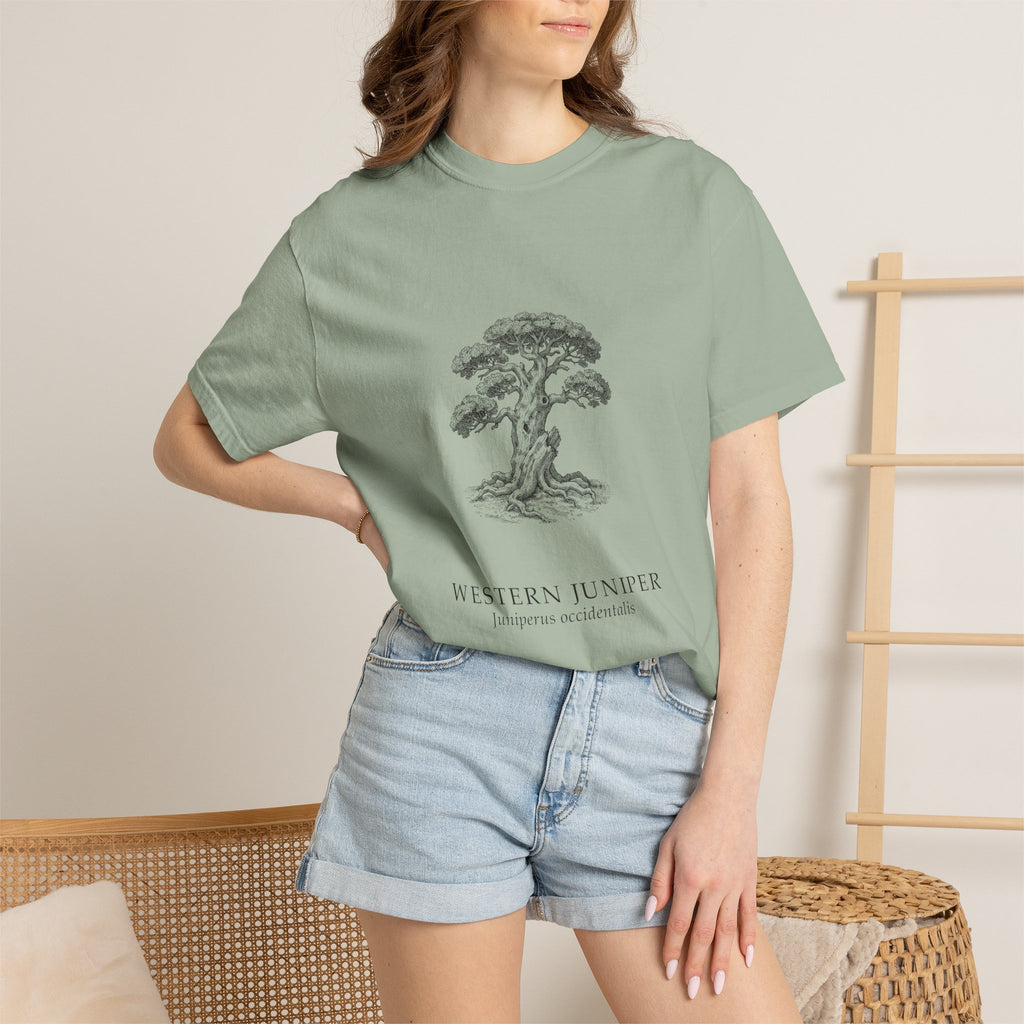 Western Juniper T-Shirt - Juniperus occidentalis Botanical Illustration