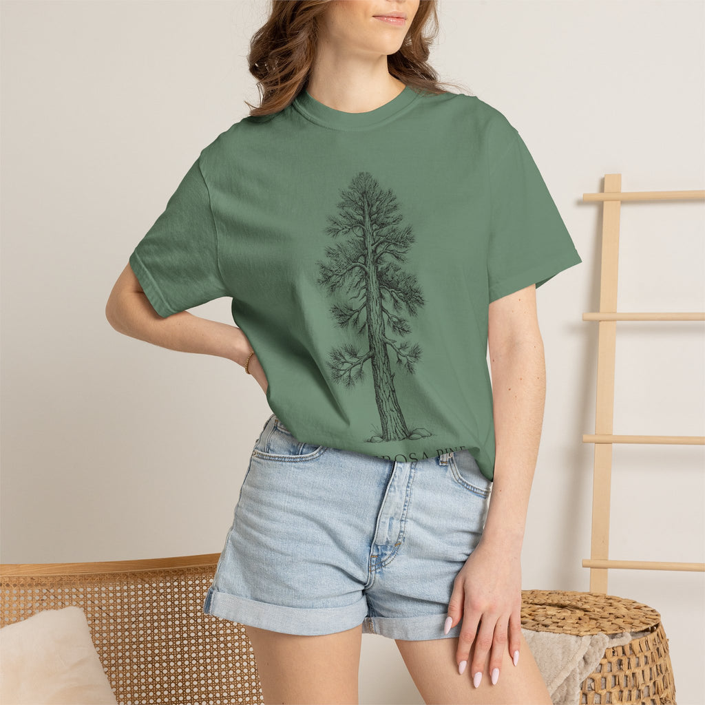 Ponderosa Pine T-Shirt - Pinus ponderosa Botanical Illustration