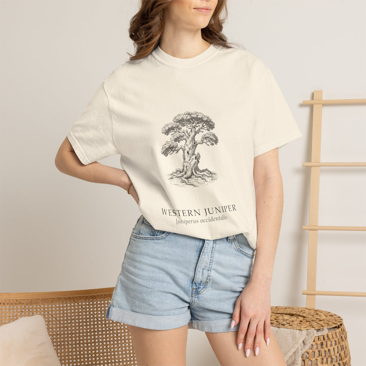 Western Juniper T-Shirt - Juniperus occidentalis Botanical Illustration