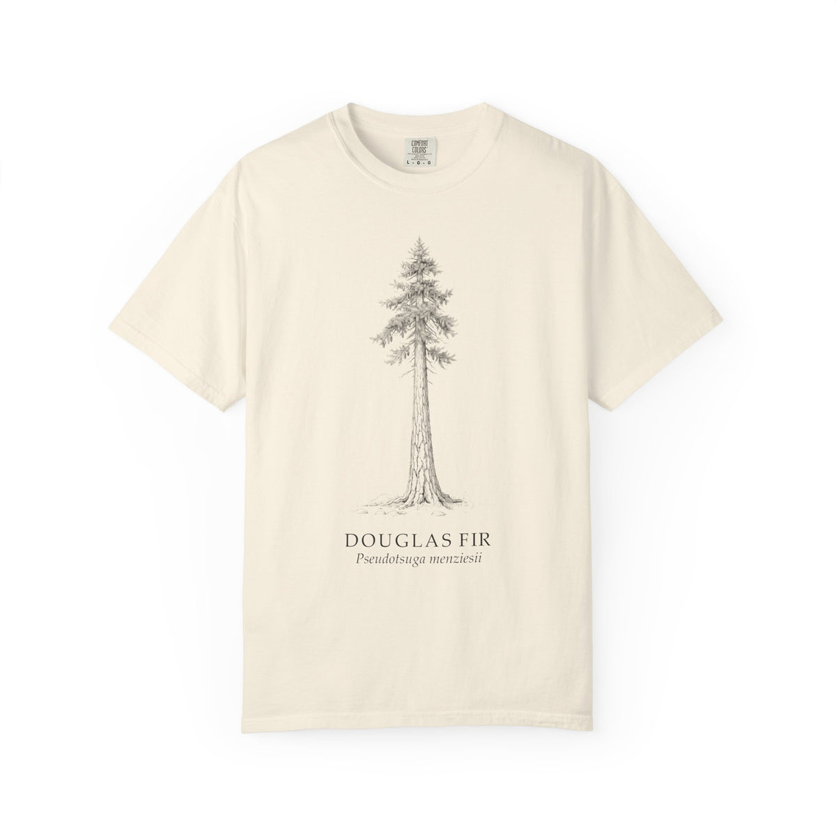Douglas Fir T-Shirt - Pseudotsuga menziesii Botanical Illustration