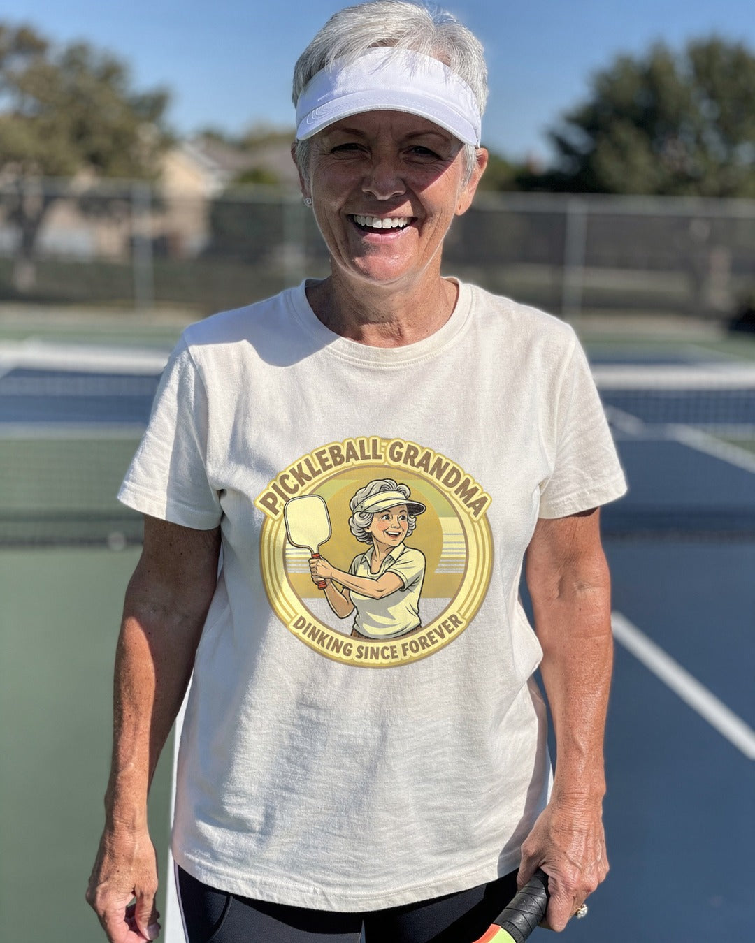 Person wearing the Pickleball Grandma T-shirt